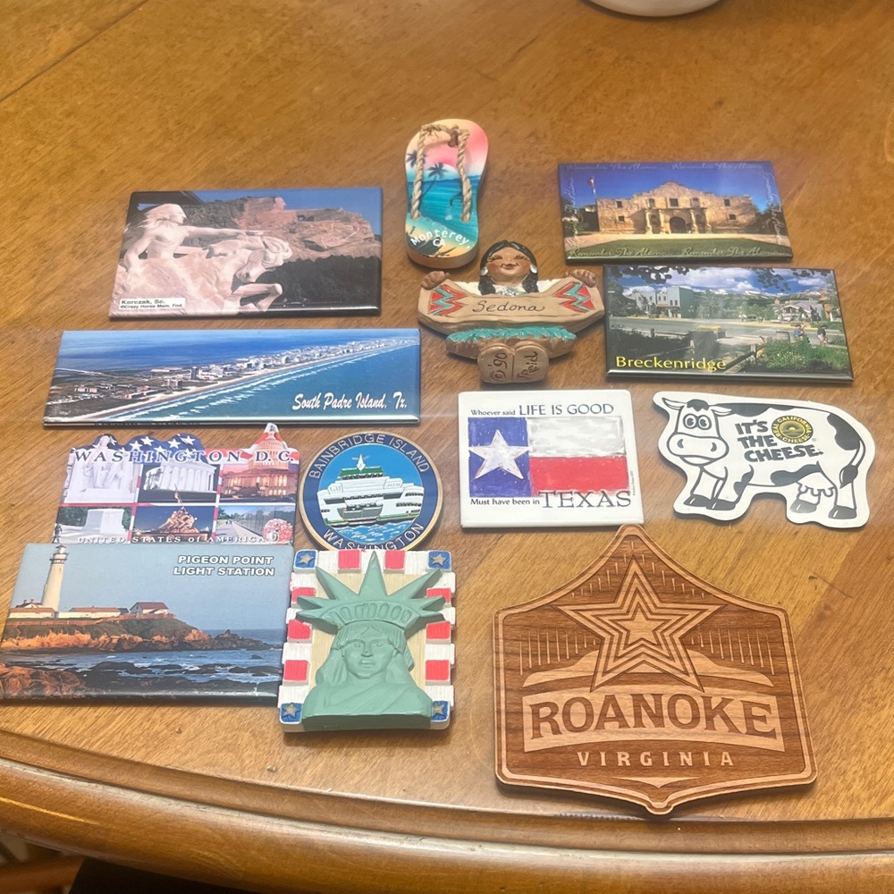 Assorted Souvenir Magnets Collection